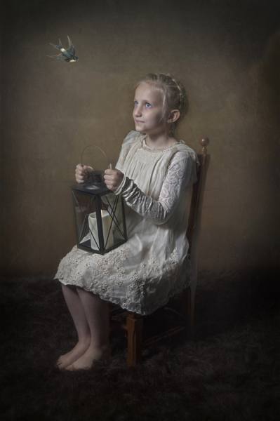 Photograph Carola Kayen Mouthaan Sweet Little Girl on One Eyeland